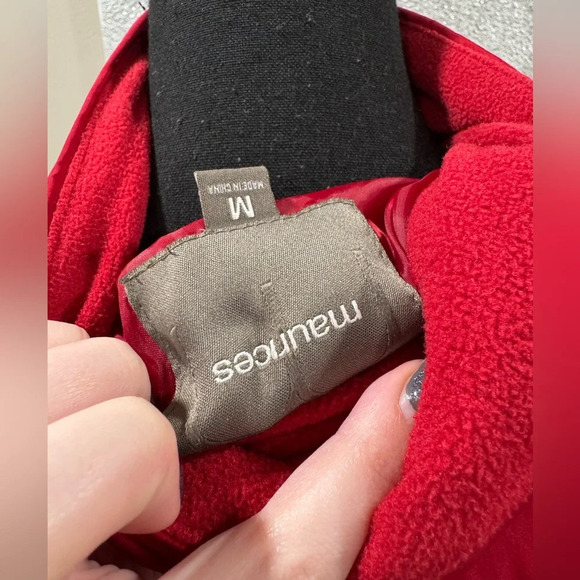 2/$15 Maurice’s Red Short Puffer Coat - Picture 3 of 4